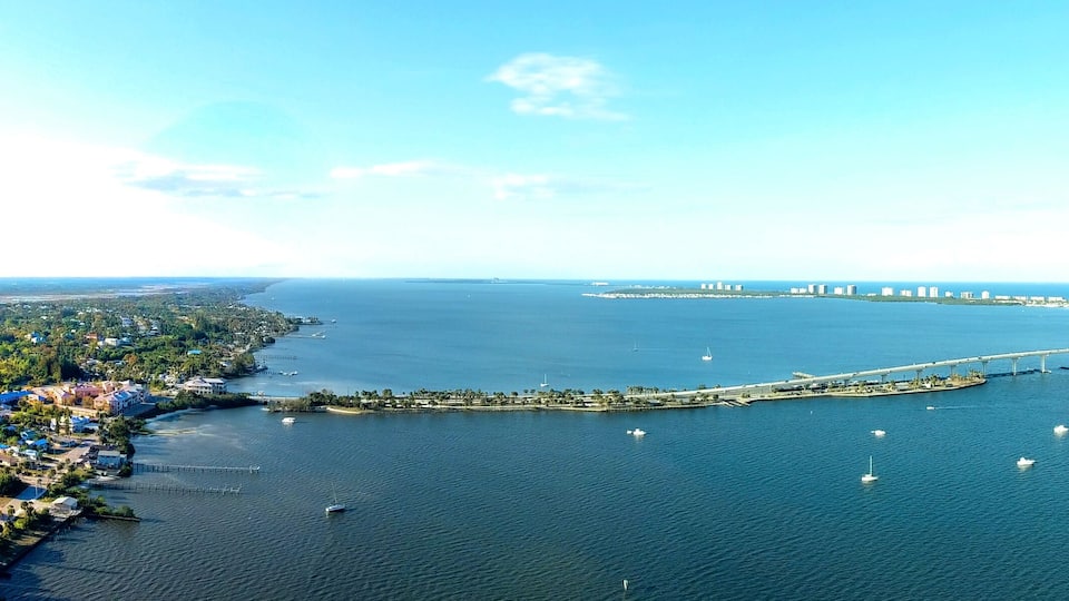 Jensen Beach Causeway, Beautiful panorama of the Jensen Beach Causeway and the intercoastal.