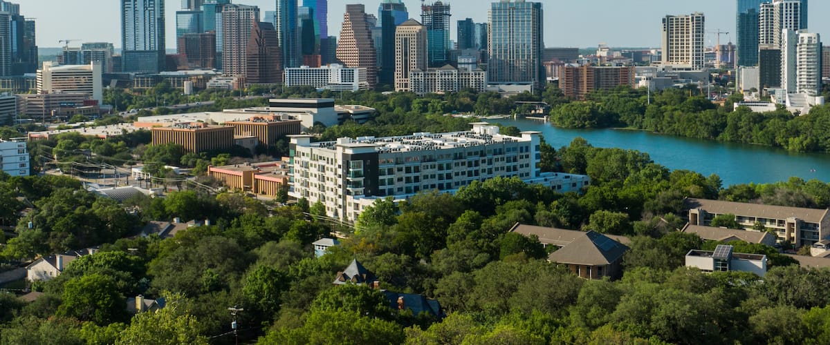 Travis Heights featuring landscape views and a city