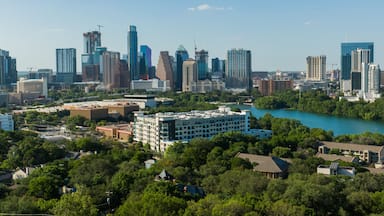 Travis Heights featuring landscape views and a city