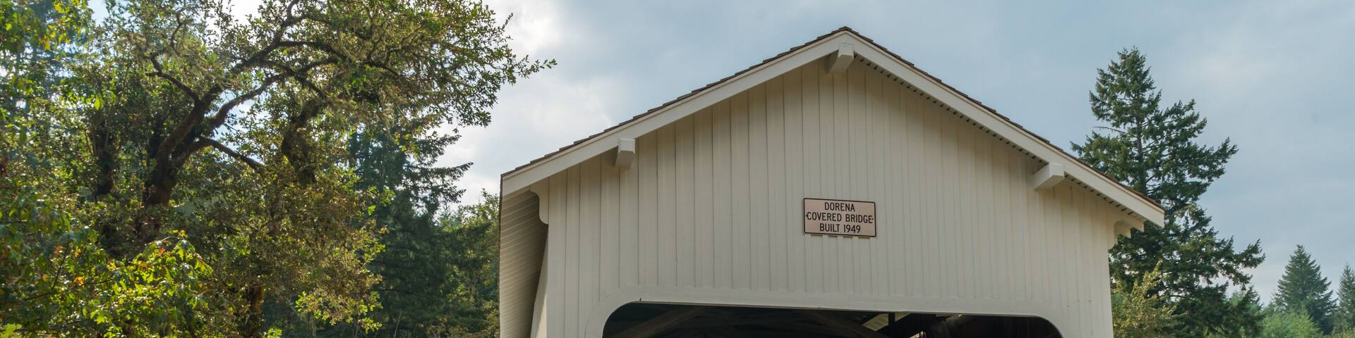 Dorena Covered Bridge near Lane County, Oregon, United States