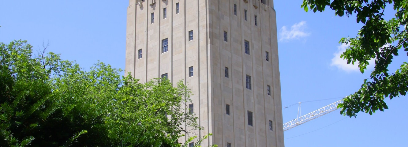 Clock tower in University of Michigan
