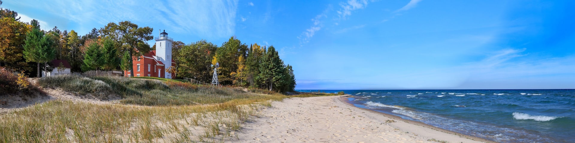 40 Mile Point Lighthouse on Lake Huron