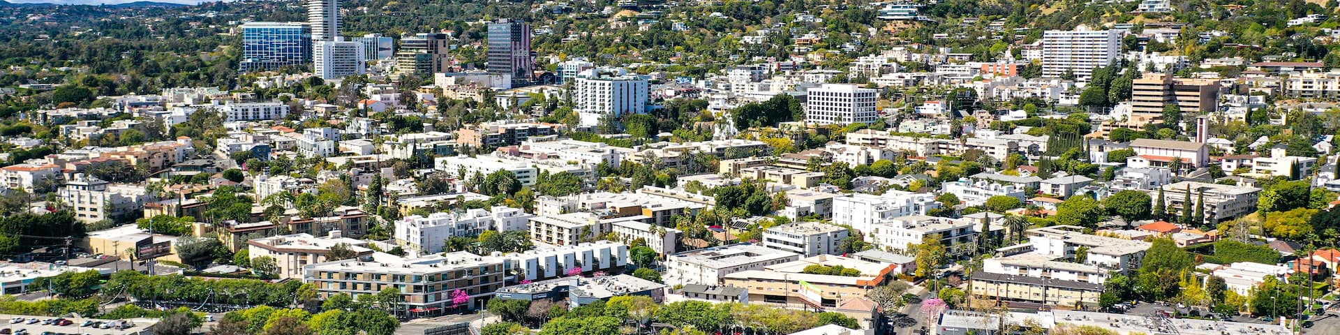 Aerial Photography of West Hollywood, Los Angeles, California
