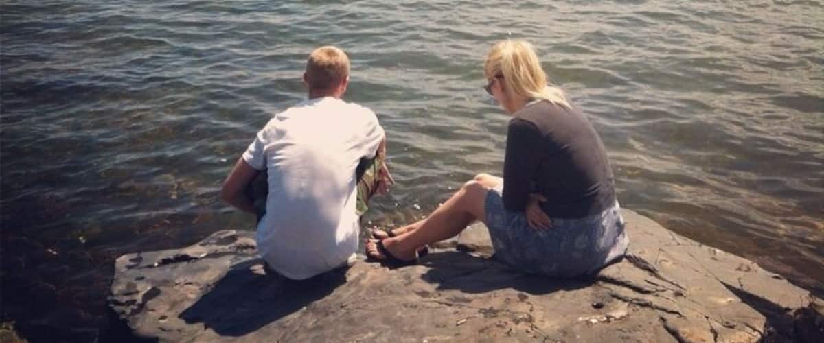 My wife and Sam at Lake Superior in Duluth, MN. July 28, 2012 www.bradleyhanson.com