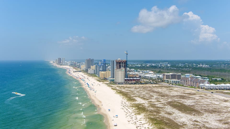 The beach at Gulf Shores, Alabama