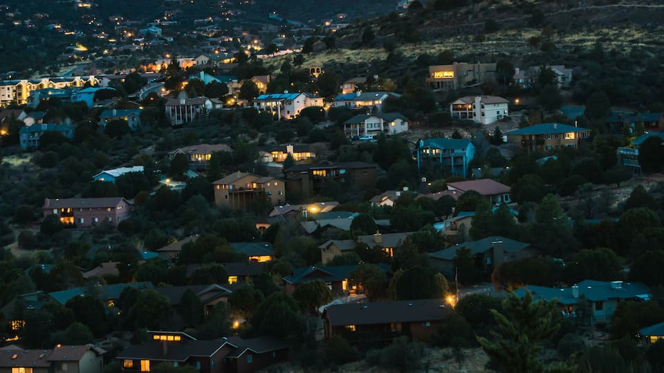 Prescott Arizona at night