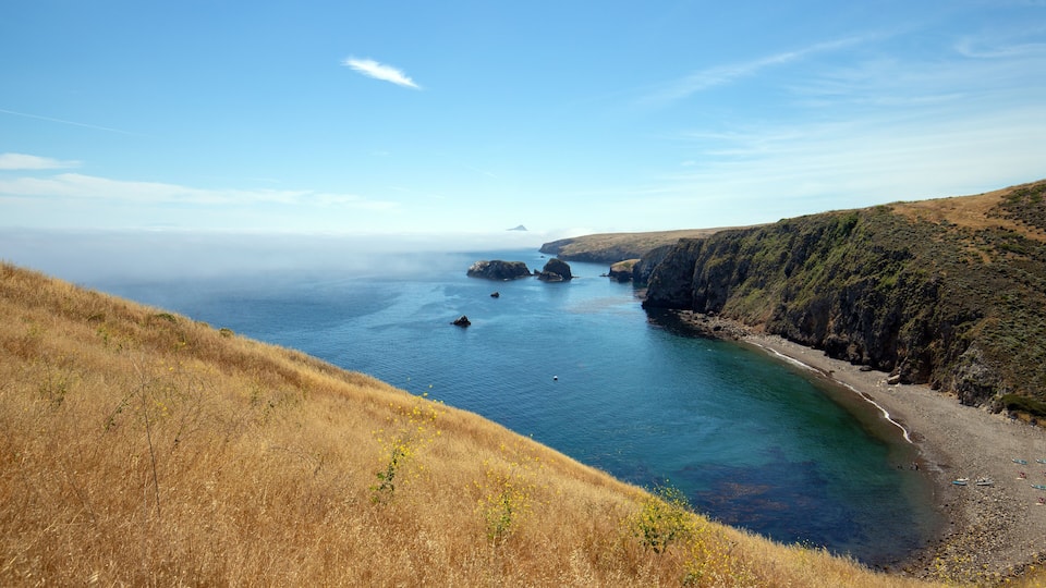 Scorpion Bay of Santa Cruz Island in the Channel Islands National Park off the gold coast of California United States