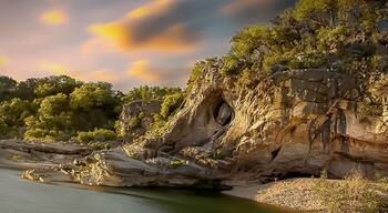 Just a short couple miles hike through the hill country of Texas and you’ll be down on the rock bed of the river gazing at this rock shaped like an elephant. Well that’s what it looked like to me ha #Adventure