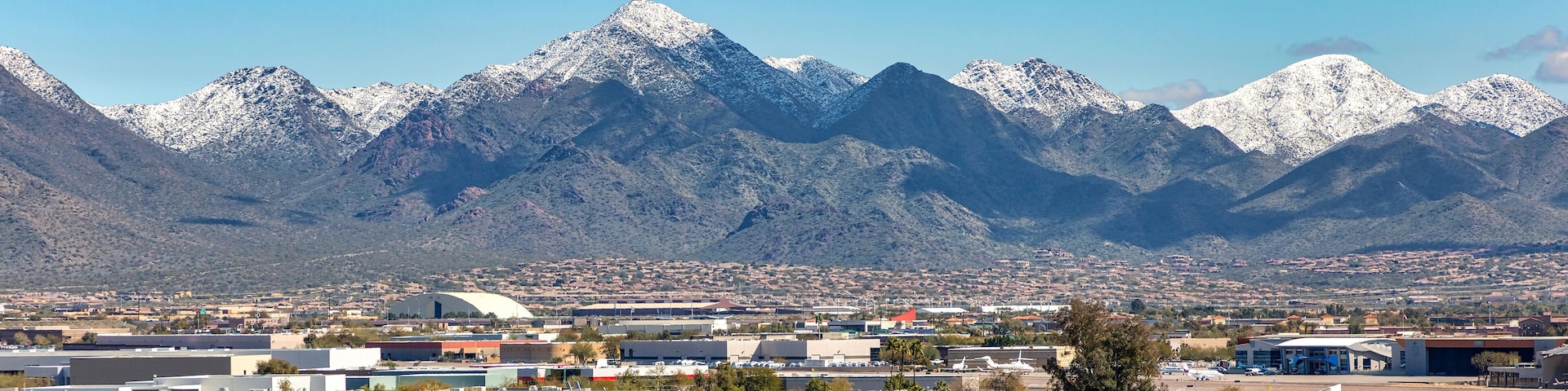 Snow Dusted McDowell Mountains