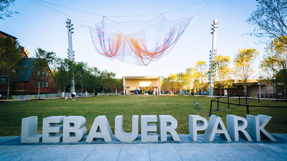 Lebauer Park, in downtown Greensboro, North Carolina.