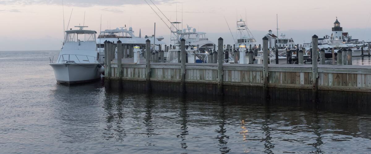 Saybrook Point at sunrise, Connecticut