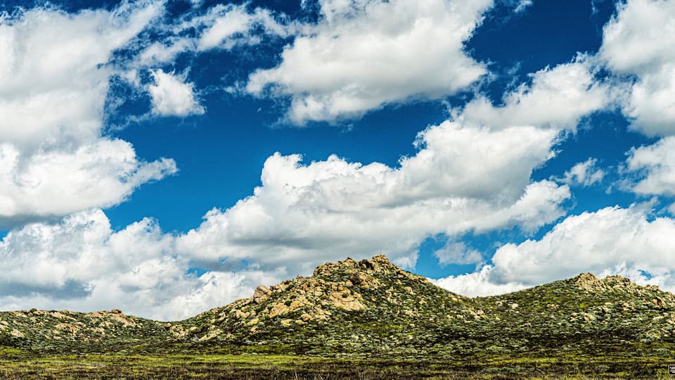 Hills and Mountains in Lake Perris State Recreation Area in Moreno Valley California