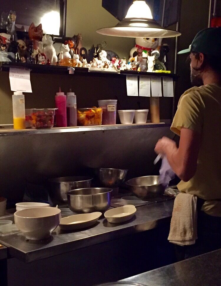 Eat Me Speak Me is a pop-up by Chef Jarret Stieber currently located in Candler Park's Gato on Fridays and Saturdays. Their premise is "fine dining in unorthodox locations", and they have totally nailed it. Fun dishes like "A Cluckwork Orange" - a delicately fried drumstick accompanied by naive fennel, oyster mushroom, pickled blueberries and a blueberry, spicy mustard - feel fancy, but taste like good 'ol down home cooking when you dig in. Join their mailing list to find out about supper clubs at the local farms where they source their foods! #farmtotable #food