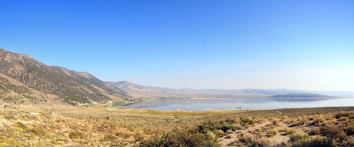 High angle view of the Mono Lake