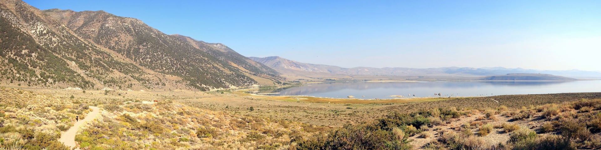 High angle view of the Mono Lake