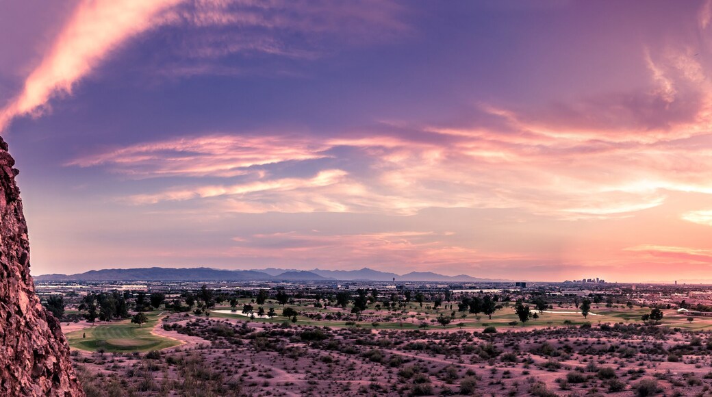 Beautiful colorful sunset over Phoenix,Az,USA