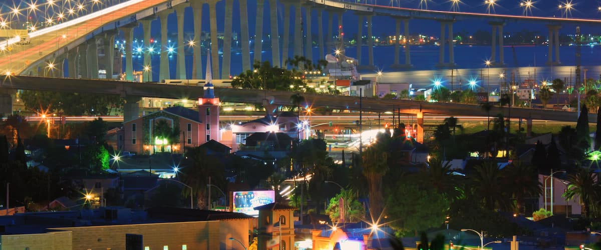 San Diego Coronado Bay Bridge from Grant Hill Park