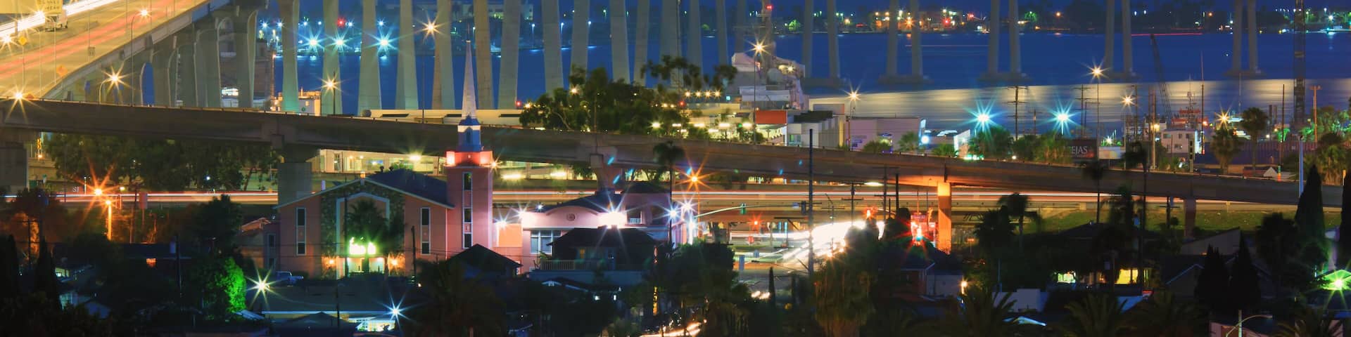 San Diego Coronado Bay Bridge from Grant Hill Park