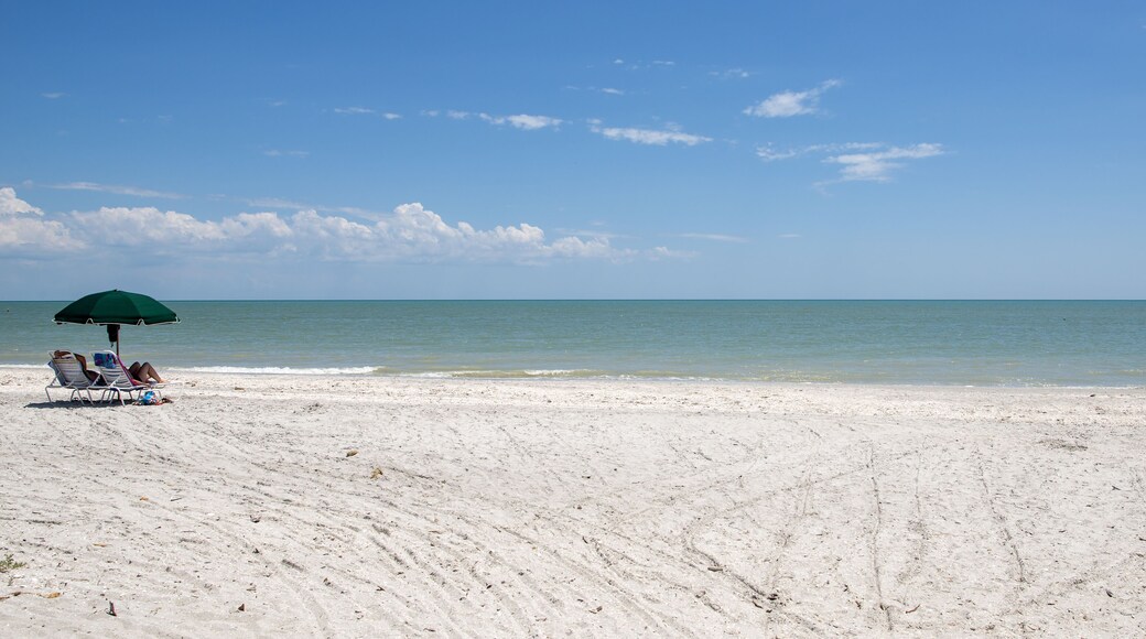 View of the Beach on the Gulf of Mexico at Sanibel Island Florida