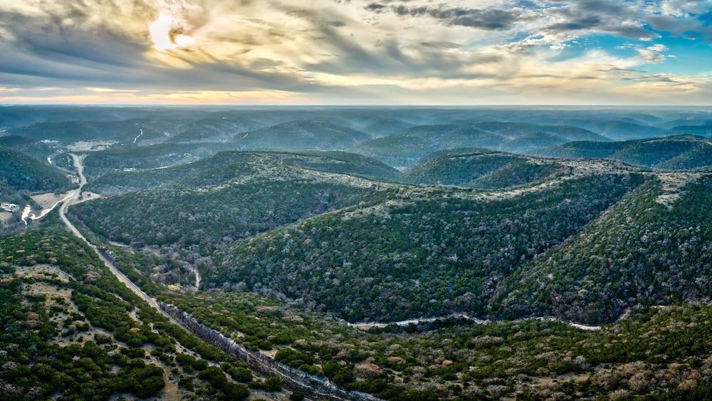 Texas Hill Country Aerial View