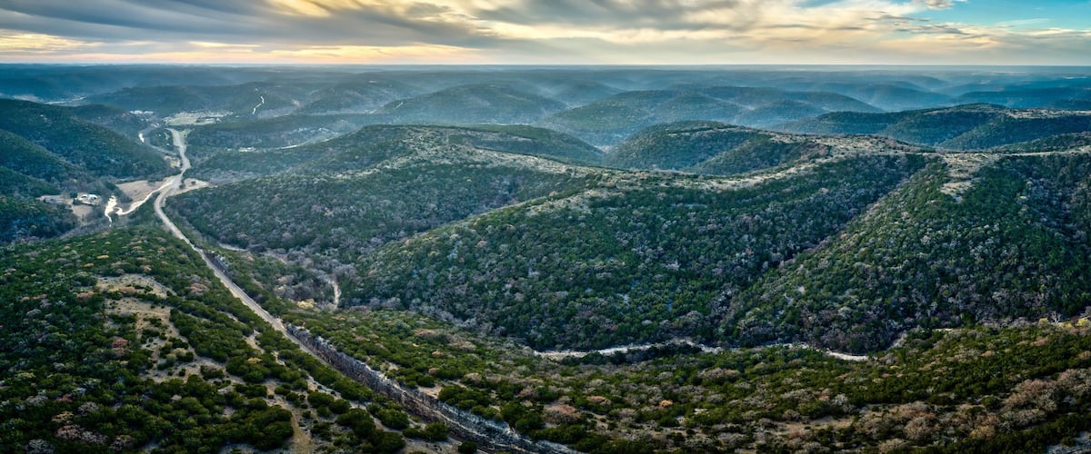Texas Hill Country Aerial View