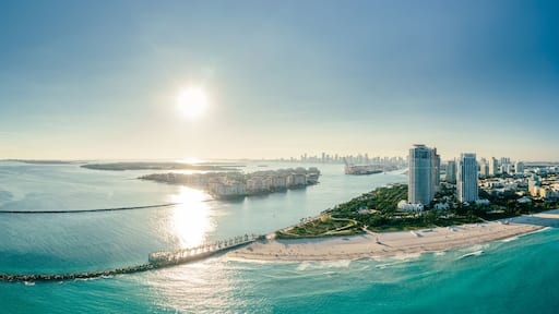 North Miami Beach Sunny Isles Beach Aerial Photo. Miami beach. Panoramic view of the downtown Miami skyline, Florida, USA.