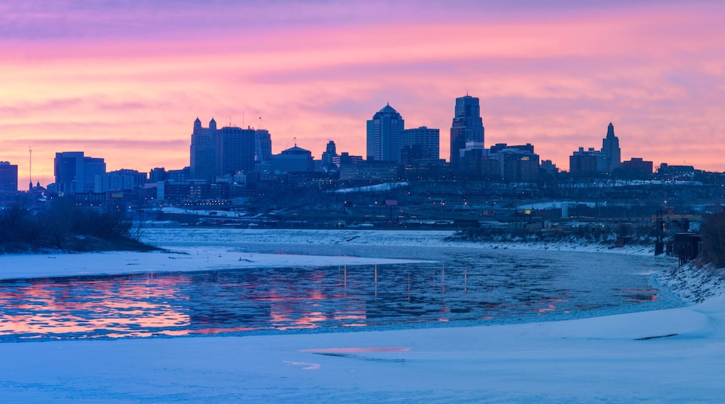 Kansas City panorama at sunrise