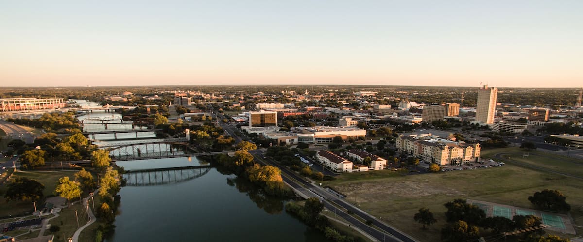 Downtown Waco Texas River Waterfront City Architecture