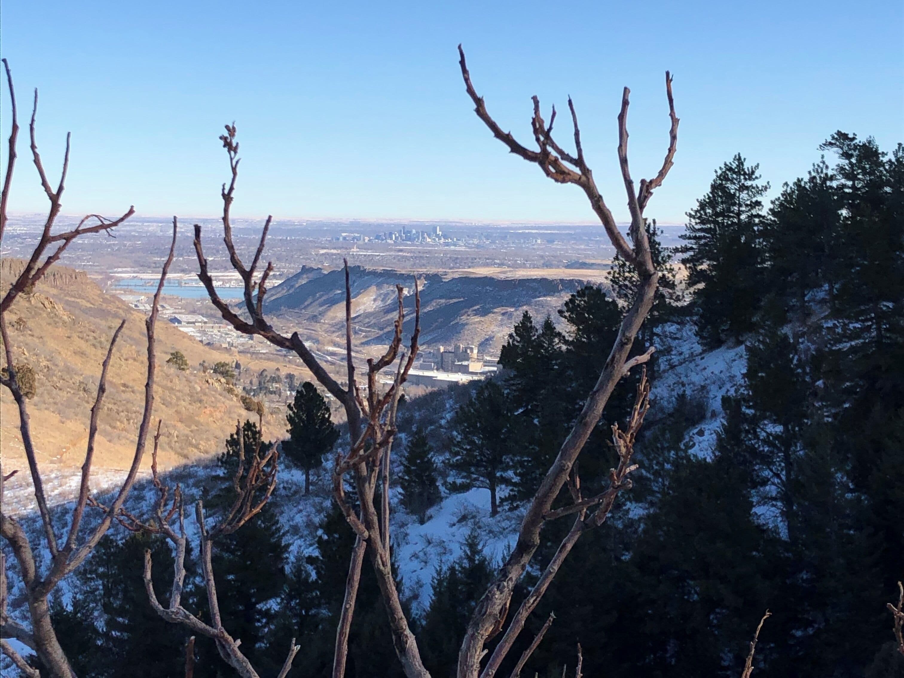 Great hike. Spikes and walking poles were very handy today on the snow packed trail.
