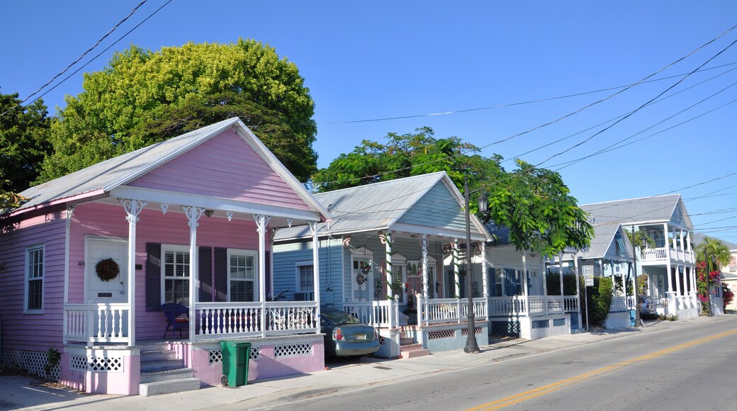 Key West Style Three Bay House is a common style on the Keys. Photo taken on Key West, Florida, USA
