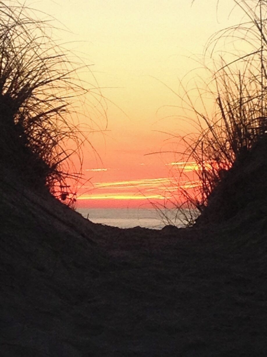 Sunrise on St. Augustine Beach. Walk down to the Beach Comber cafe from the beach for some breakfast and mimosas - Shirts and shoes optional :) 
