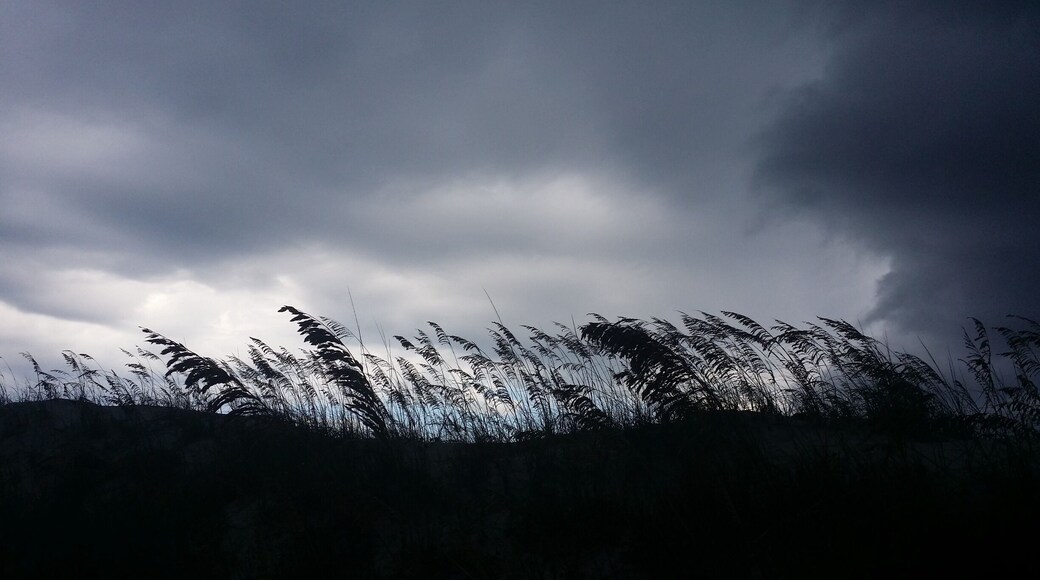 Beautiful day at the beach and this storm suddenly blows up.
