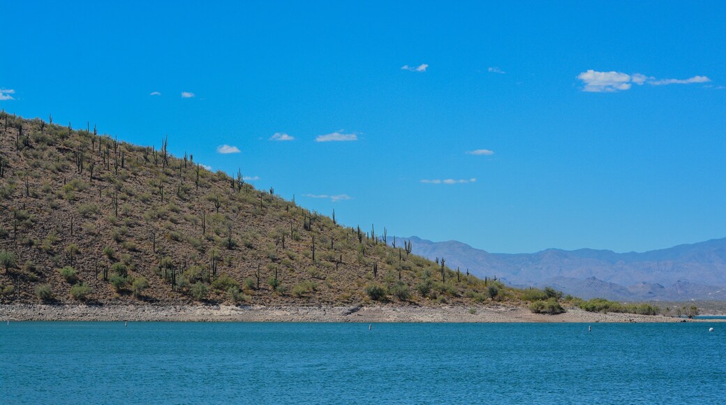 View of Lake Pleasant in Lake Pleasant Regional Park, Sonoran Desert, Arizona USA