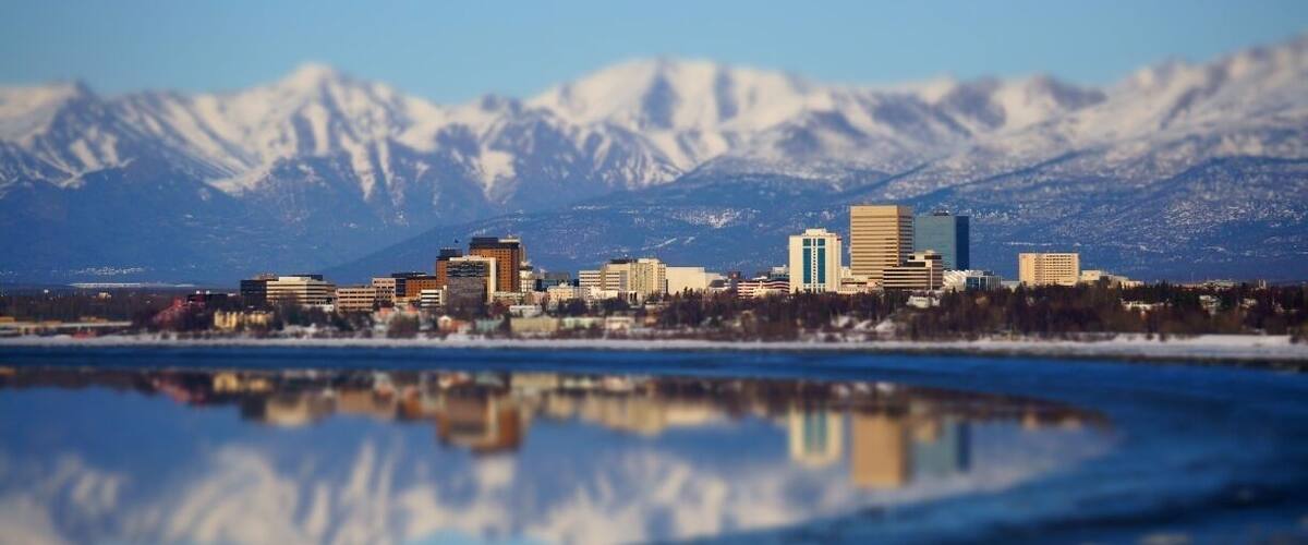 A common, but great view of downtown Anchorage, Alaska