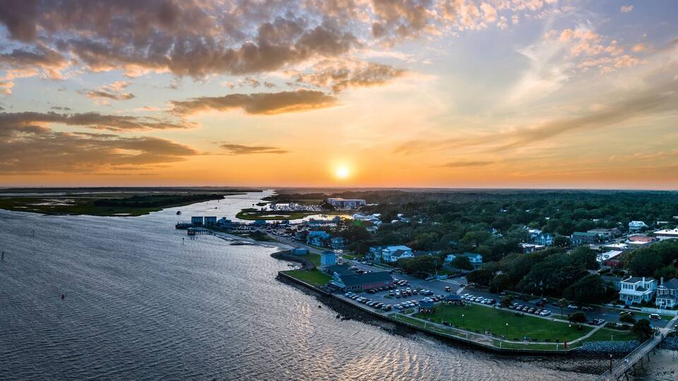 Southport North Carolina sunset