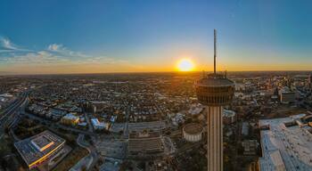 Tower of the Americas San Antonio: 180 Degree Aerial Panorama
