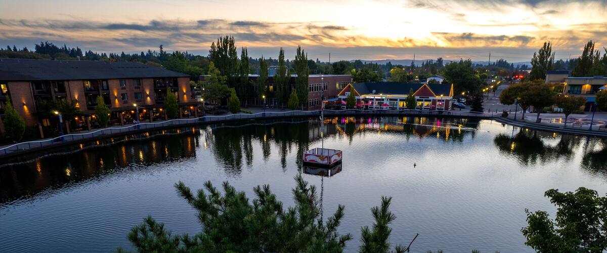 Sunset at Tualatin Commons