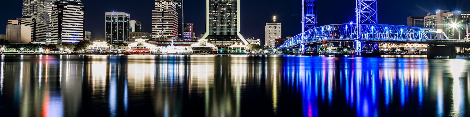 Jacksonville Florida Skyline at Night