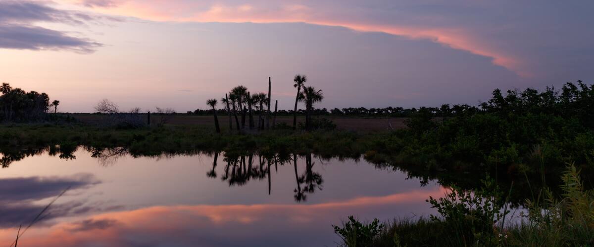 Sunset at Merritt Island National Wildlife Refuge, Florida