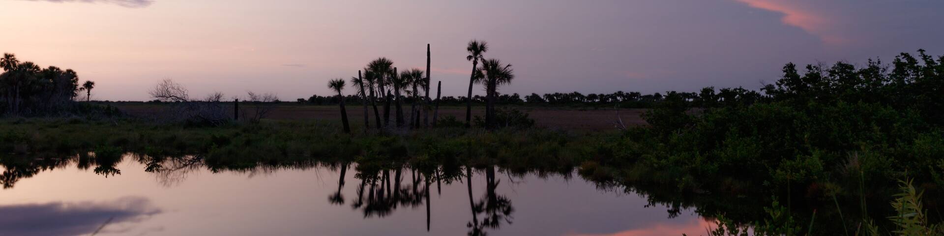 Sunset at Merritt Island National Wildlife Refuge, Florida