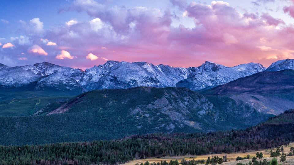 Vivid Sunrise over Moraine Park and the Continental Divide