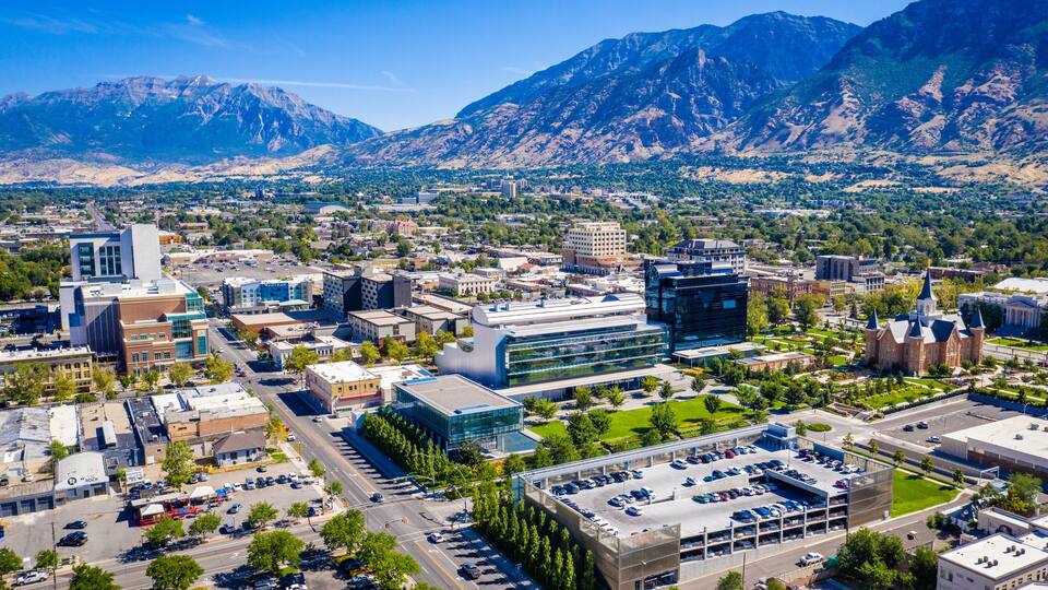Downtown Provo Utah North East View