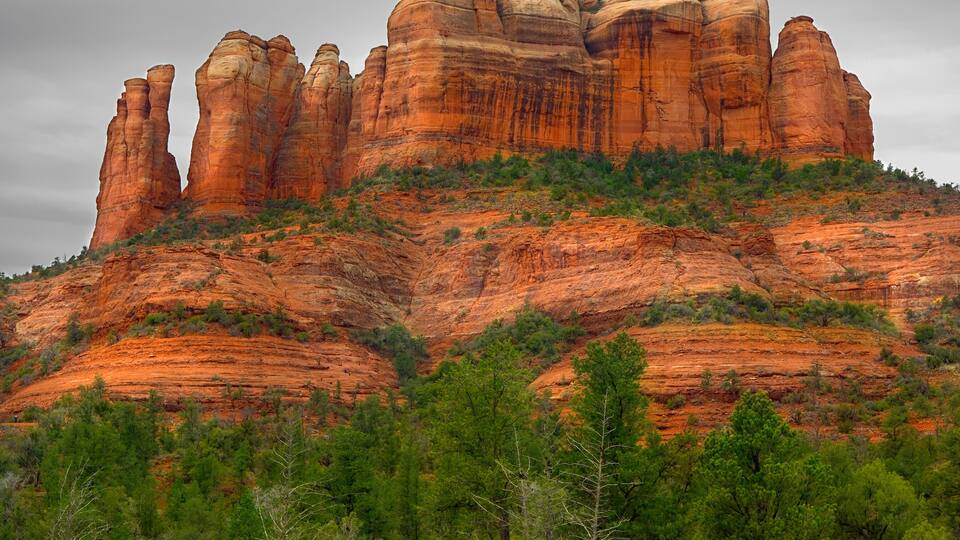 Sedona's Cathedral Rock viewed from Back O Beyond Trail