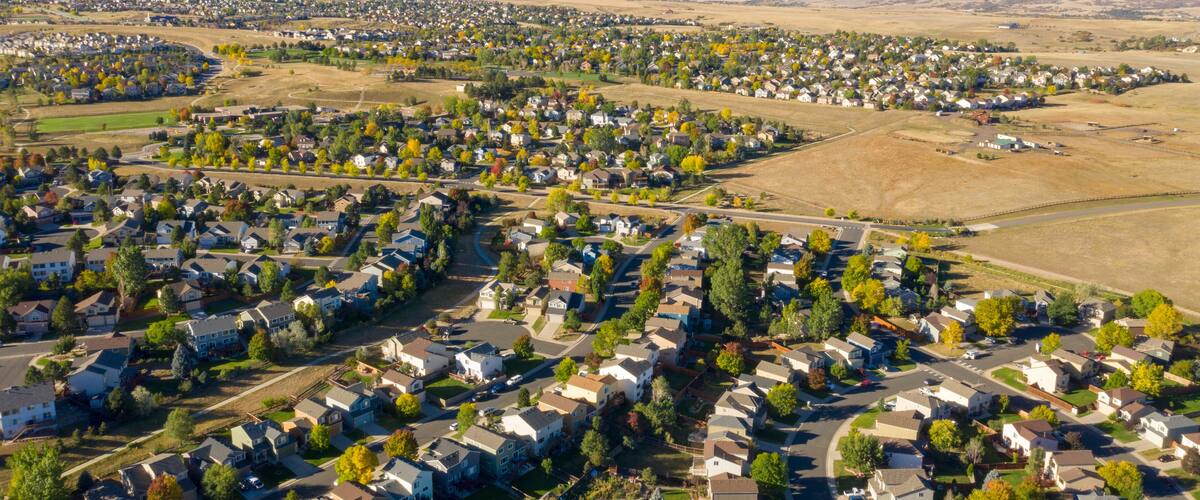 Small Town and Suburban Sprawl In Colorado