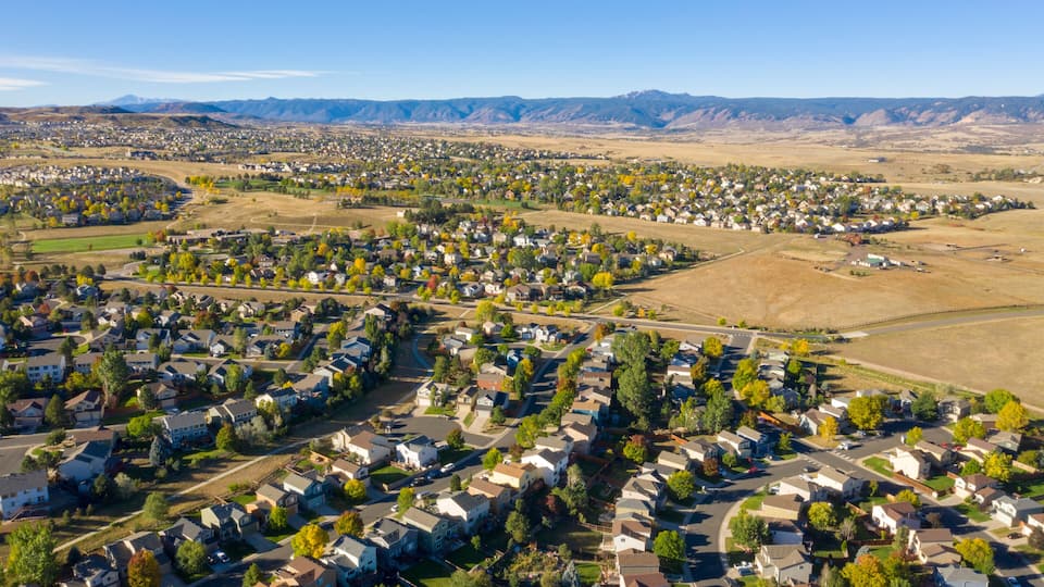 Small Town and Suburban Sprawl In Colorado