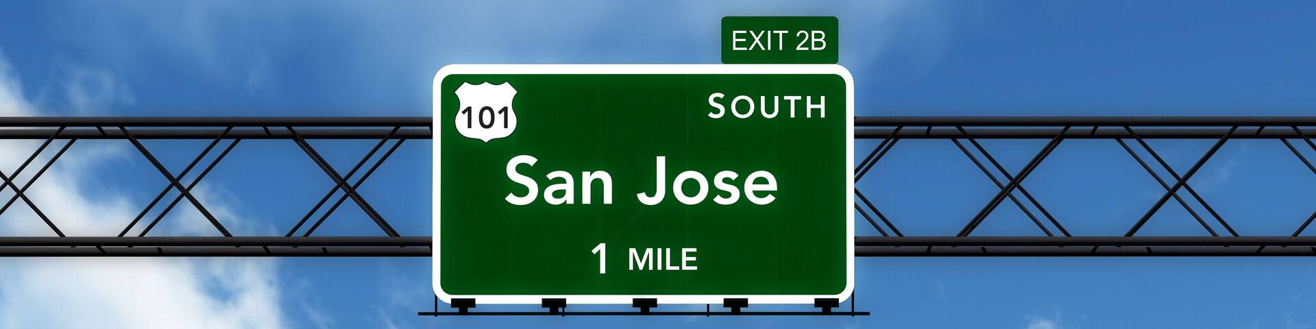 San Jose USA Interstate Highway Sign