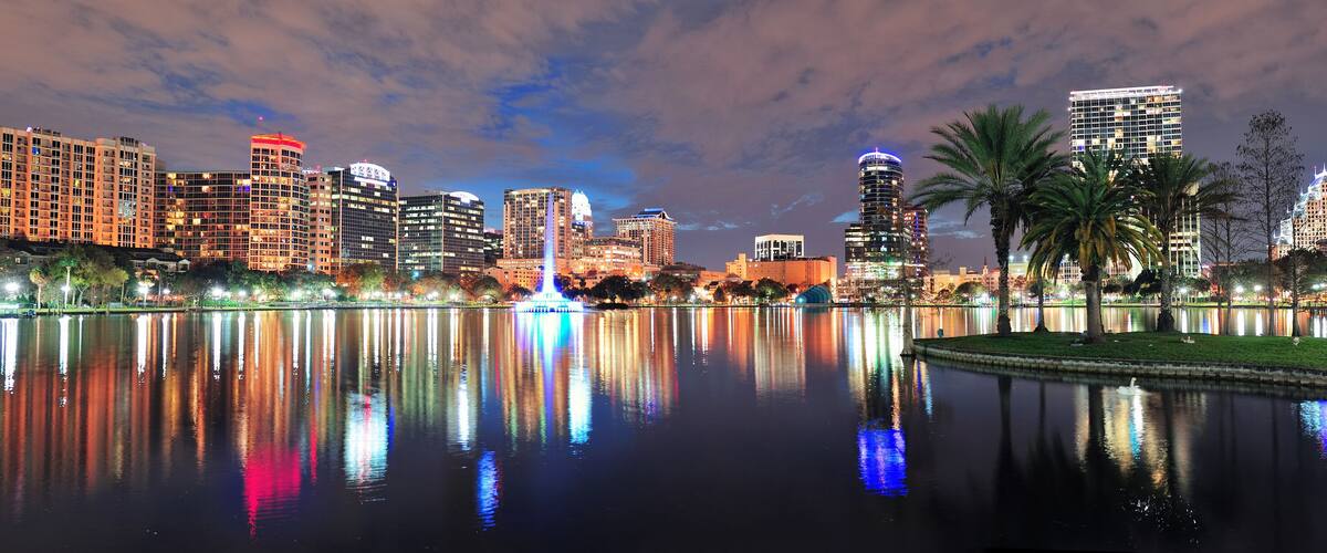 Orlando night panorama