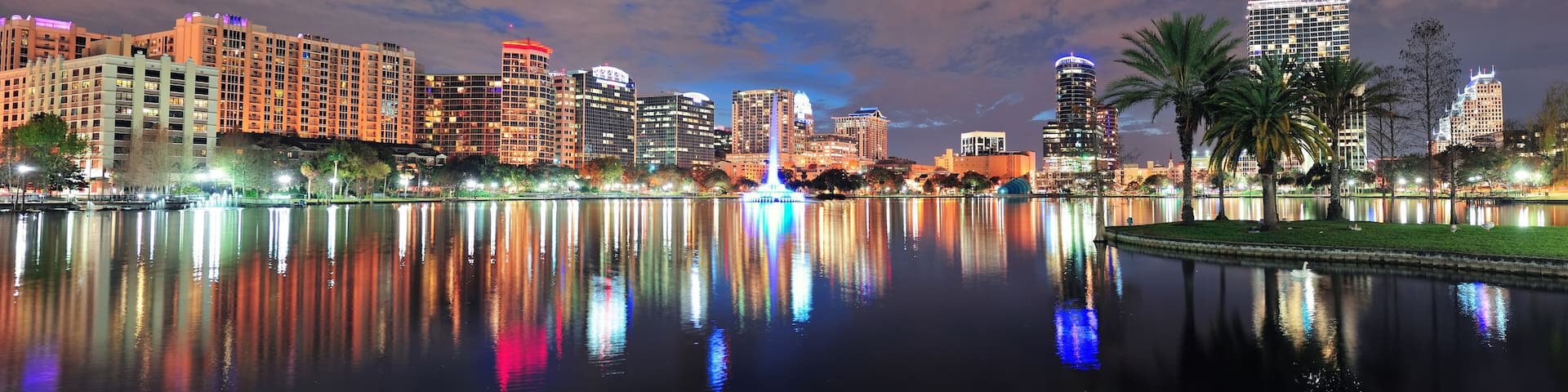 Orlando night panorama
