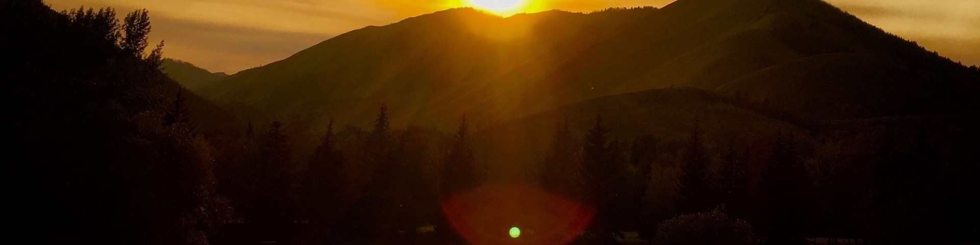Sunset in Sun Valley Idaho 💗