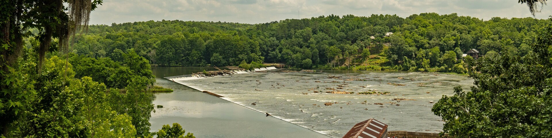 Savannah river rapids in Augusta